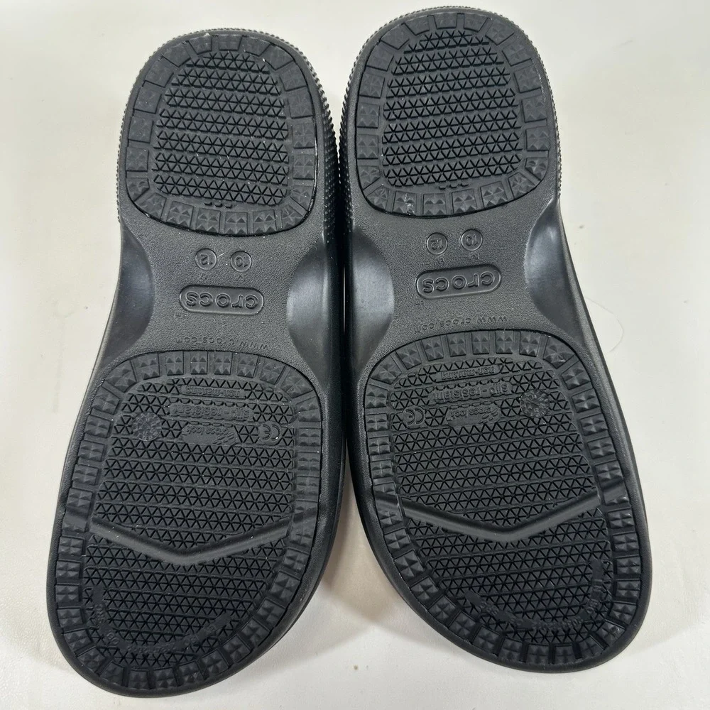 Crocs on the Clock Work Slip On Shoes Men's Black‎ US Size M 10/ W11 205073–001